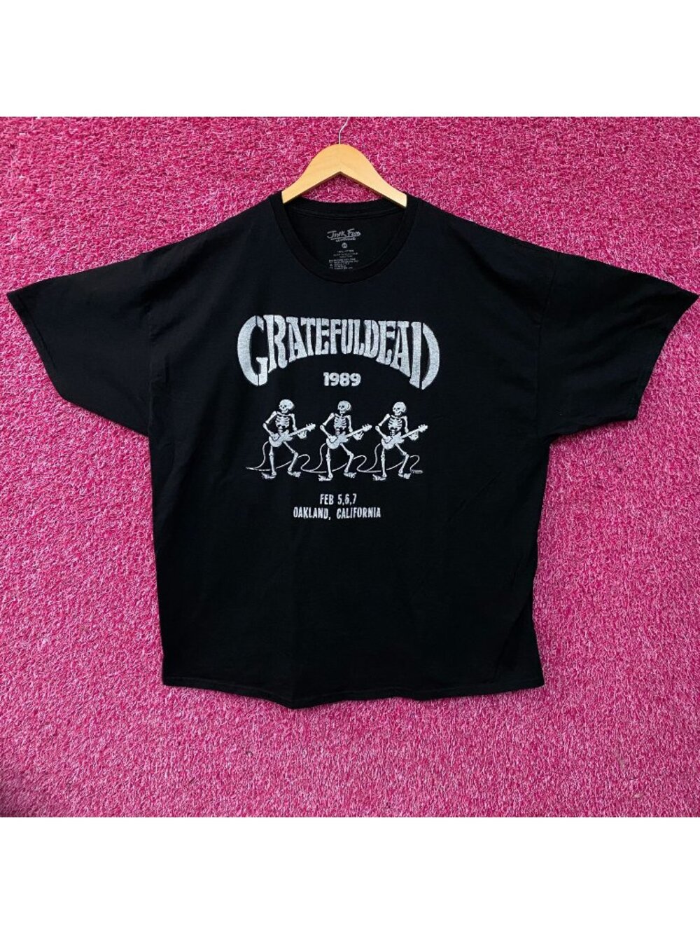 Junk Food Clothing Grateful Dead Live 1989 Vintage Style Graphic T-Shirt 2XL